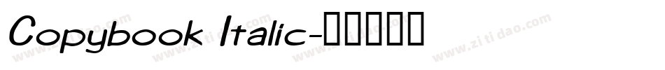 Copybook Italic字体转换